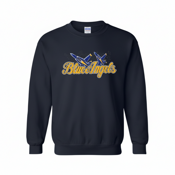 BLUE ANGELS HELMET HEAD II - CREWNECK SWEATSHIRT