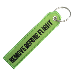 REMOVE BEFORE FLIGHT GREEN KEYCHAIN